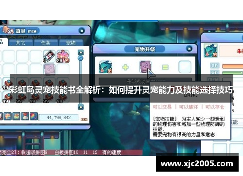 彩虹岛灵宠技能书全解析：如何提升灵宠能力及技能选择技巧